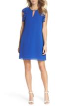 Women's Vince Camuto Souffle Ruffle Chiffon Shift Dress - Blue