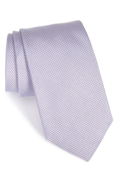 Men's Nordstrom Men's Shop Dot Silk Tie, Size - Purple