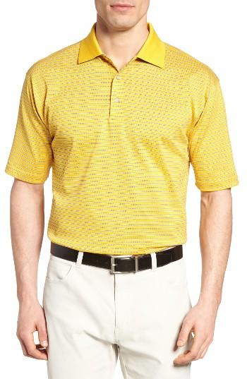 Men's Bobby Jones Dot Stripe Golf Polo - Yellow
