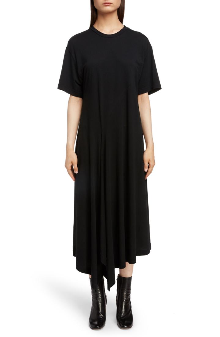 Women's Y's By Yohji Yamamoto T-shirt Dress - Black