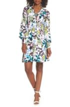 Women's Eliza J Floral Tie Neck Dress - Ivory
