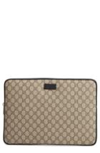 Men's Gucci Eden Canvas Laptop Sleeve - Beige