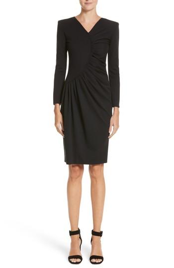 Women's Emporio Armani Sunburst Pleat Dress Us / 38 It - Black
