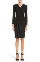 Women's Emporio Armani Sunburst Pleat Dress Us / 38 It - Black