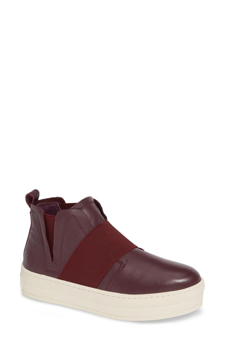 Women's Jslides Holland High Top Platform Sneaker M - Burgundy