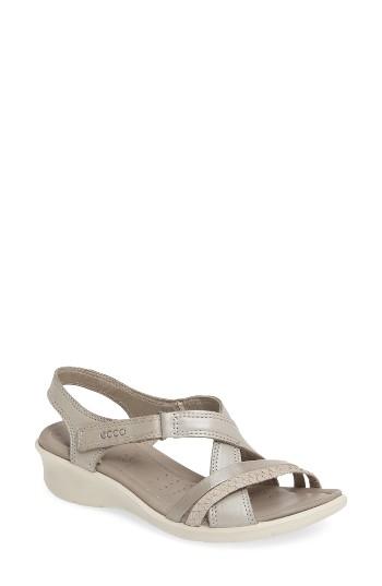 Women's Ecco 'felicia' Slingback Sandal -5.5us / 36eu - Beige