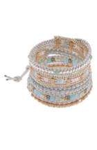 Women's Nakamol Design Square Bead Wrap Bracelet