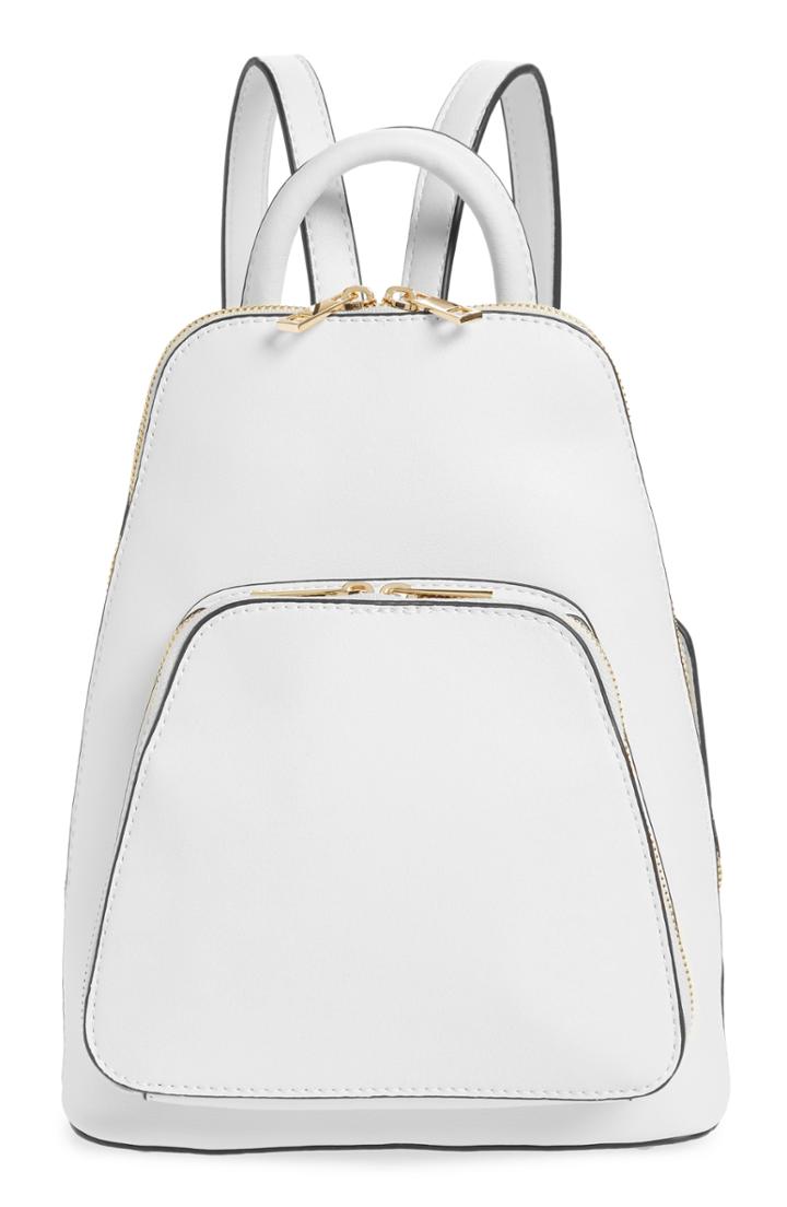 Sole Society Aushan Faux Leather Backpack - Ivory