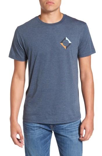 Men's Rvca Basic Box 90 Graphic T-shirt - Blue