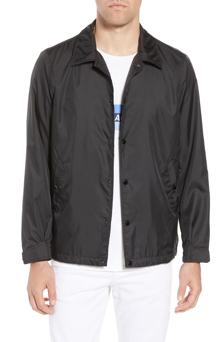 Men's Rag & Bone Coaches Jacket, Size - Black