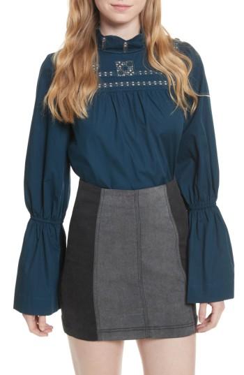 Women's Free People Another Eternity Blouse - Blue/green