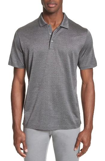 Men's Canali Fancy Slim Fit Polo R - Grey