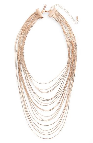 Women's Topshop Multistrand Chain Necklace