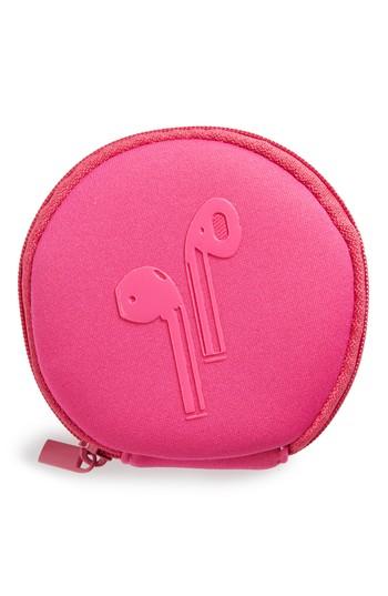 Nordstrom Neoprene Earbuds Case, Size - Pink
