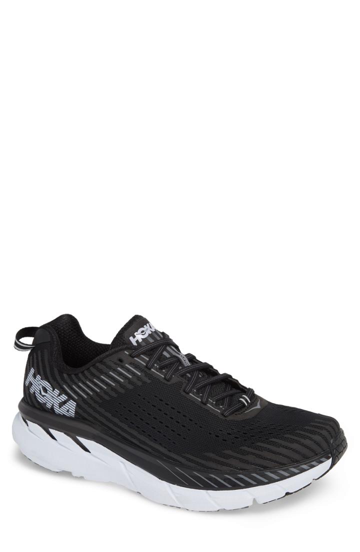 Men's Hoka One One Clifton 5 Running Shoe M - Black