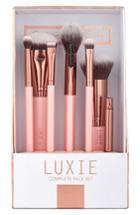 Luxie Rose Gold Complete Face Brush Set, Size - Rose Gold
