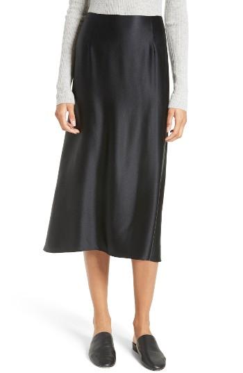 Women's Vince Silk Midi Skirt