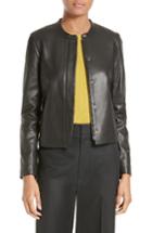 Women's Vince Leather Zip Front Jacket