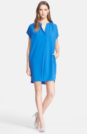 Women's Vince Split Neck Shift Dress