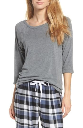 Women's Dkny Three Quarter Sleeve Top - Grey
