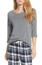 Women's Dkny Three Quarter Sleeve Top - Grey