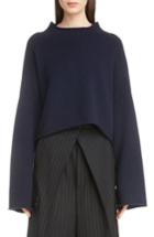 Women's Jw Anderson Cable Shoulder Wool & Cashmere Sweater - Blue