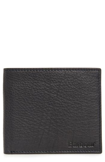 Men's Barbour Leather Wallet - Blue