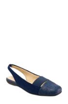 Women's Trotters 'sarina' Slingback Flat .5 W - Blue