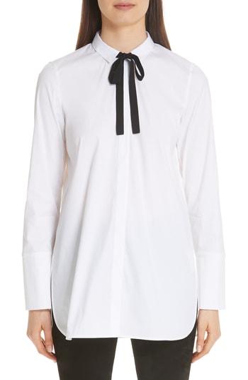 Women's Lafayette 148 New York Annaliese Shirt - White