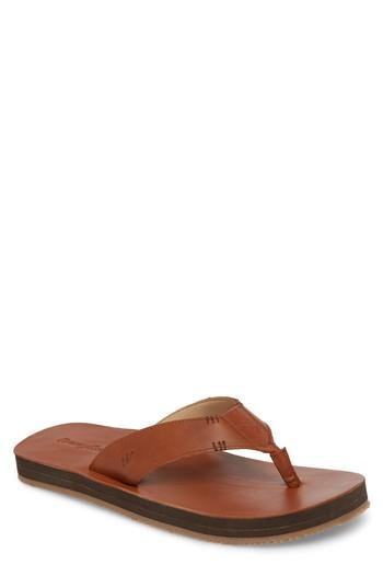 Men's Tommy Bahama Adderly Flip Flop M - Brown