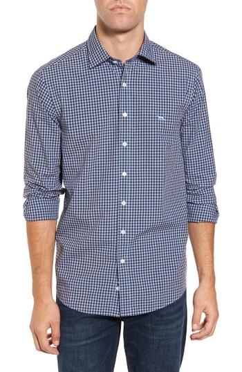 Men's Rodd & Gunn Balmedie Ridge Original Fit Gingham Sport Shirt, Size - Blue