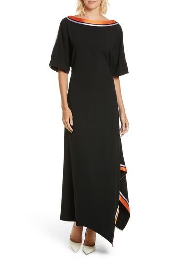 Women's Diane Von Furstenberg Open Back Ribbon Trim Dress - Black