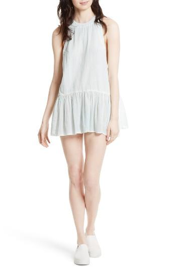 Women's Free People Breathless Moments Cotton Batiste Tunic - Blue