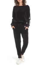 Women's Juicy Couture Juicy Mania Velour Track Jumpsuit - Black