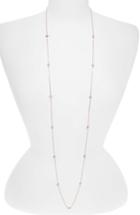Women's Nordstrom Bezel Stone Long Necklace