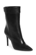 Women's Charles David Sylvie Cuffed Pointy Toe Bootie .5 Eu - Black