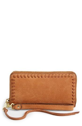 Women's Rebecca Minkoff Vanity Nubuck Leather Phone Wallet -