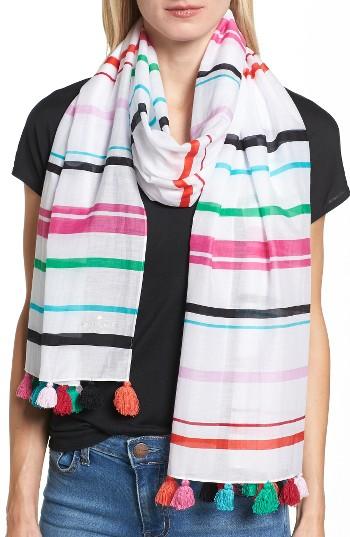Women's Kate Spade New York Fiesta Stripe Oblong Scarf