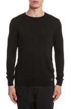 Men's Versace Collection Frame Jacquard Sweater, Size - Black