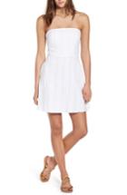 Women's Socialite Strapless Tie Back Dress - White