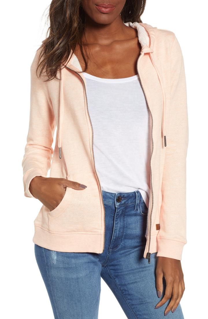 Women's Roxy Trippin Hoodie - Coral