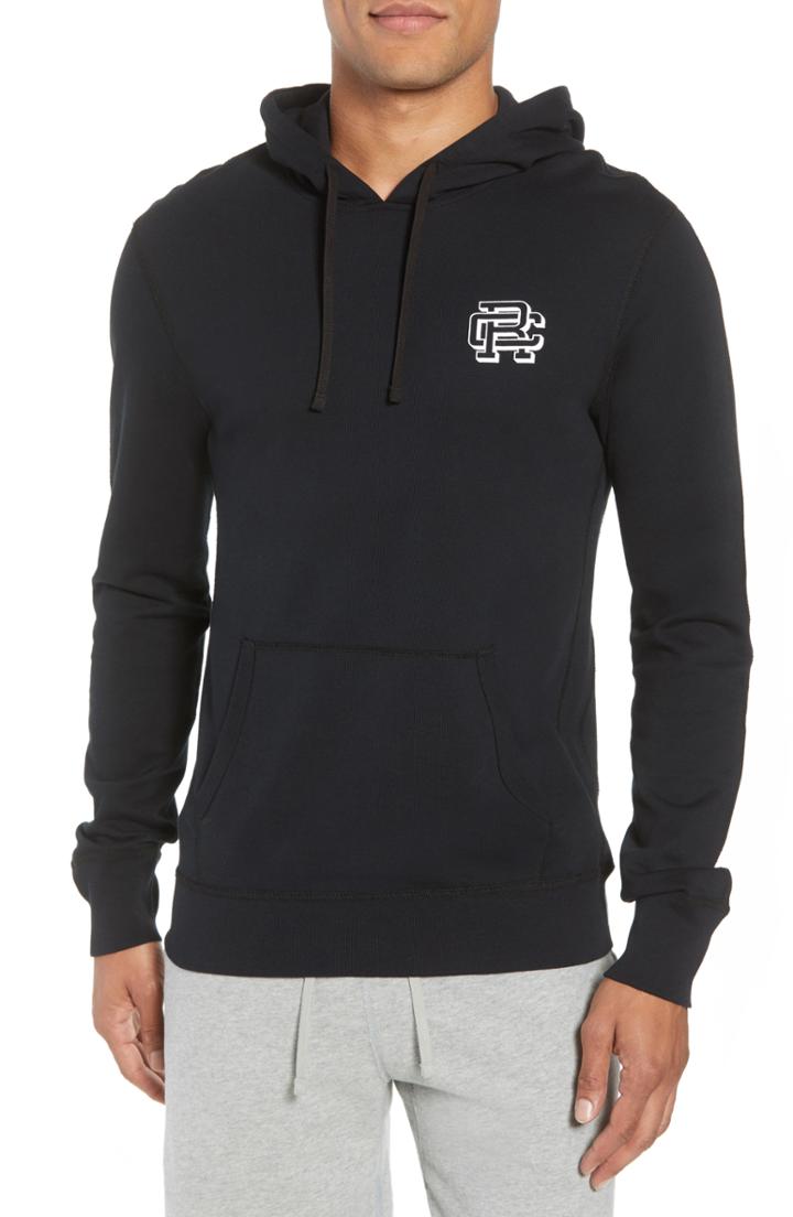 Men's Reigning Champ Classic Fit Hooded Pullover, Size - Black