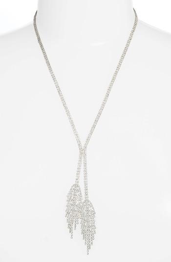 Women's Cristabelle Double Fringe Crystal Y-necklace