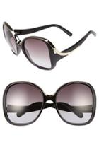 Women's Chloe Mandy 59mm Square Sunglasses - Gradient Black