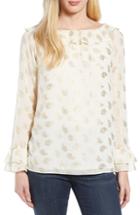 Women's Velvet By Graham & Spencer School Stripe Tie Sleeve Top