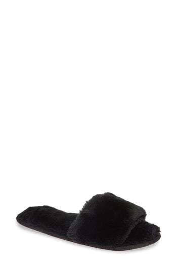 Women's The White Company Faux Fur Slide Slipper