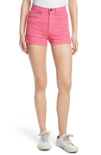 Women's Rag & Bone/jean Justine High Waist Denim Shorts - Pink