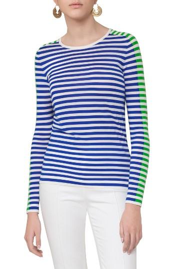Women's Akris Punto Stripe Wool Pullover