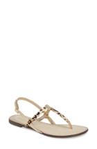 Women's Lilly Pulitzer Jackie Genuine Calf Hair T-strap Sandal .5 M - Brown