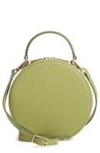 Oad New York Mini Circle Pebbled Leather Satchel - Green